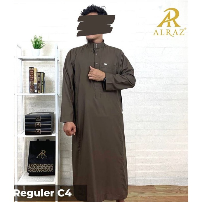 JUBAH ALRAZ REGULER LENGAN PANJANG JUBAH PREMIUM TERLARIS TERBARU BAHAN KATUN ALMARWAN ALAMWA SAMASE