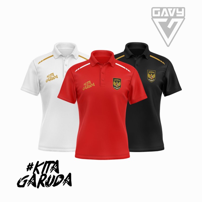 Gentz -Polo Shirt Timnas Indonesia / Jersey Polo Timnas Indonesia