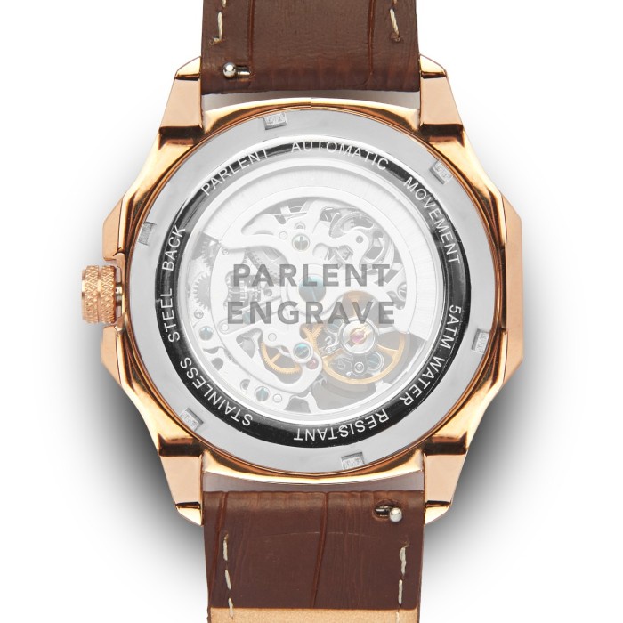 ENGRAVE/UKIR NAMA PADA JAM TANGAN PARLENT AUTOMATIC