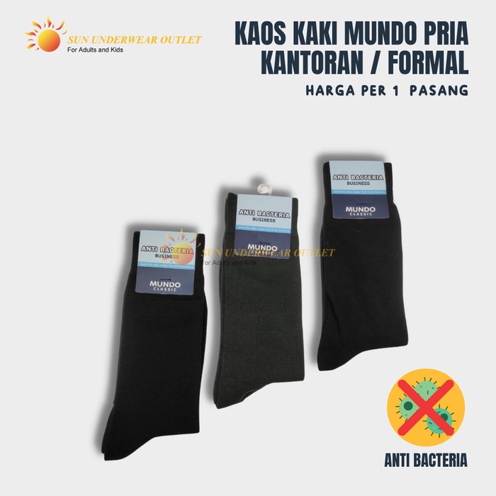 Kaos Kaki Anti Bakteri Mundo Kaos Kaki Pria Kerja Kantoran Anti Bau