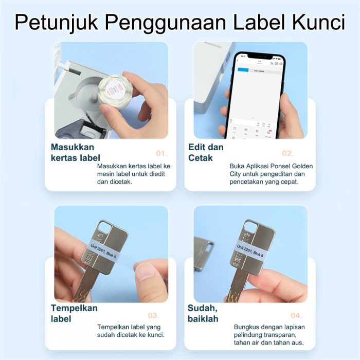 

NIIMBOT D11_H D110_H D101 STIKER TAG NAMA KLASIFIKASI KUNCI TAHAN AIR