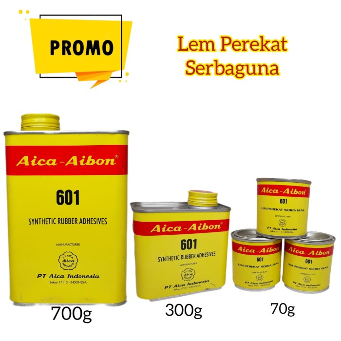 

LEM AICA SERBAGUNA 700GR GALON LEM PEREKAT AIBON 601
