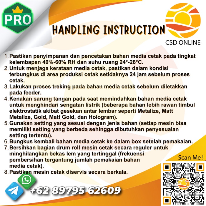 

GRAFTAC STIKER LABEL KROMO A3+ DIGITAL PRINT - LEMBAR