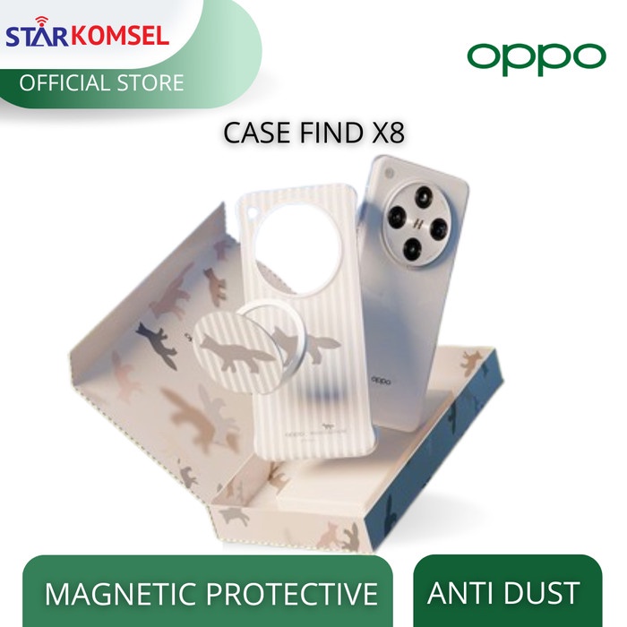 Silicon Case Oppo Find X8 Exclusive Maison Kitsune Series Premium Case Oppo Terbaru