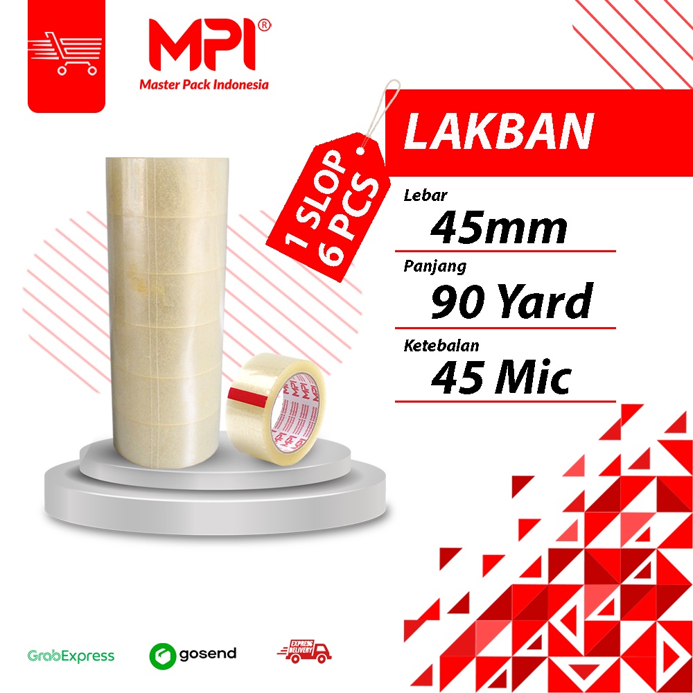 

LAKBAN BENING - LAKBAN COKLAT MPI 45MM X 90 YARD 1 SLOP 6PCS
