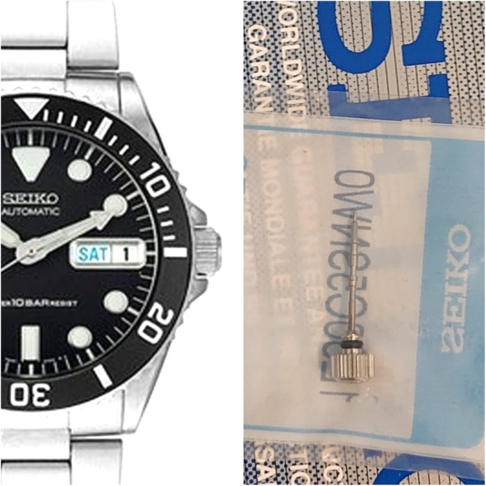 Kualitas Terjamin Crown + Stem Untuk Seiko 7S26-0050 Skx023 Skx025
