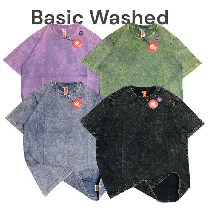 Styla-Ossu Tshirt basic wash Kaos polos Wash