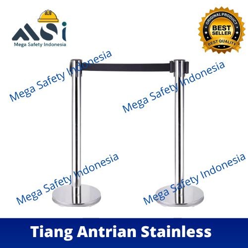 

Tiang Antrian Stainless Queue Line Standing Barrier Pembatas