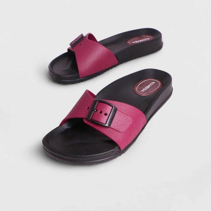 Sandal Jelly Sendal Slop Wanita 9061 Merk Yumeida flat