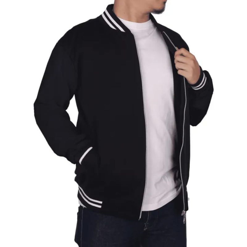jaket switer baseball pria wanita size M.L.XL.XXL.XXXL
