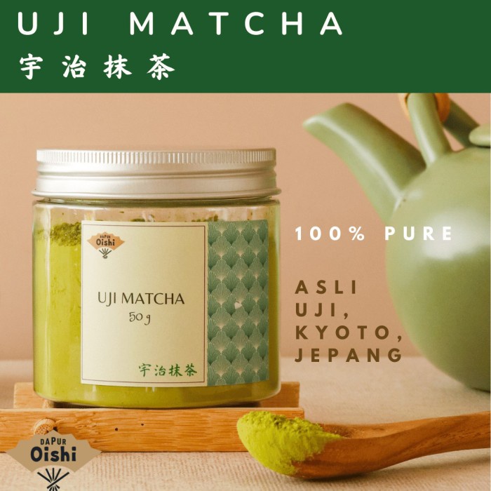 

Uji Matcha Powder 50g 100% Pure Premium Japanese Matcha Bubuk