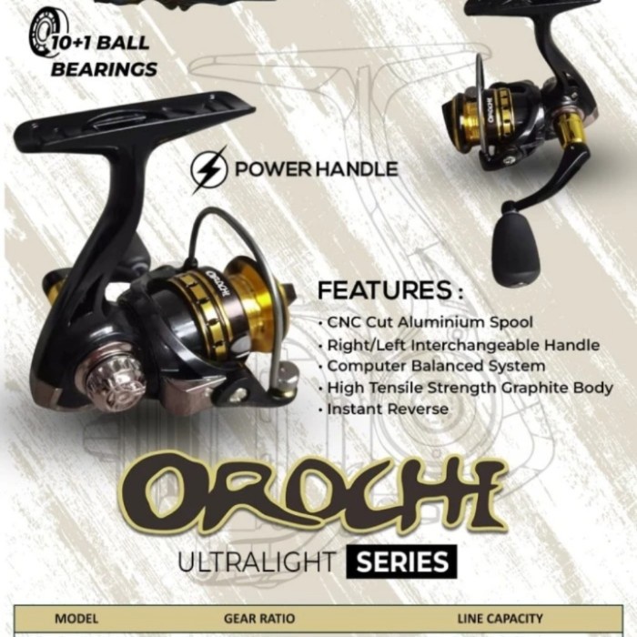 Ready reel ul iroly orochi 500 800 power handle