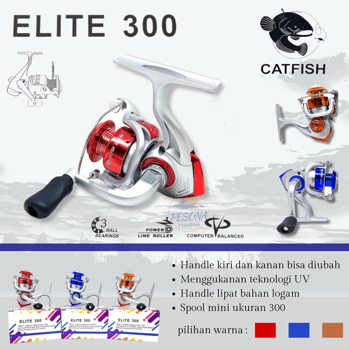 Ready REEL MINI UL CATFISH ELITE TIPE 300 JAPAN QUALITY TERBARU DAN