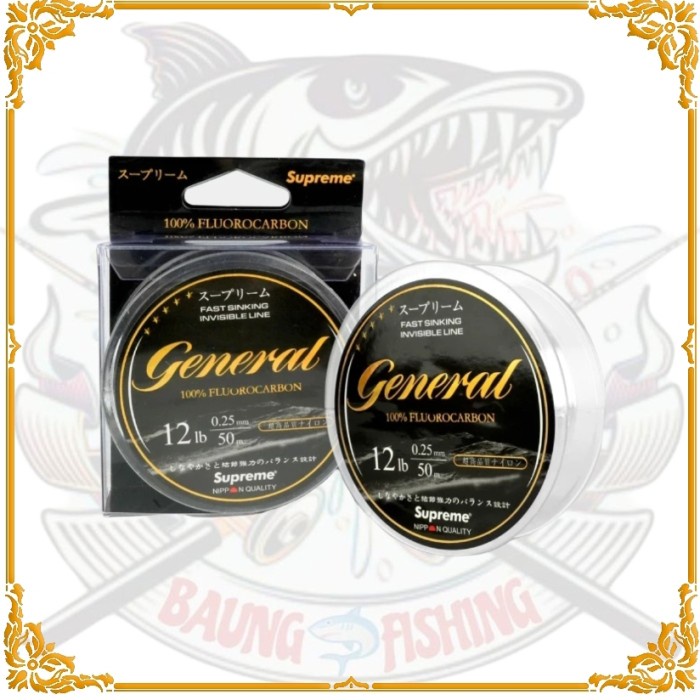 Ready Senar leader supreme general flourocarbon 50m
