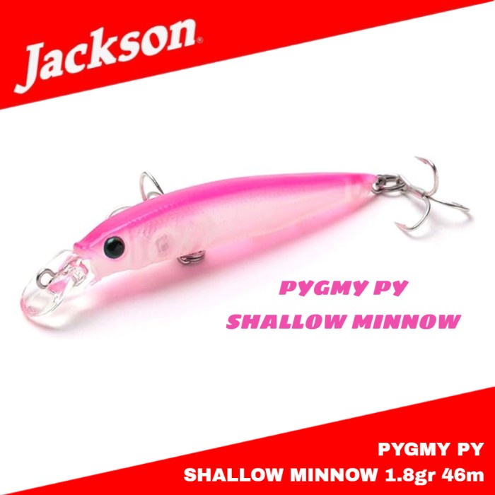 Ready Jackson Py Pygmy Shallow Minnow Sinking Lure 1.8gr 46mm