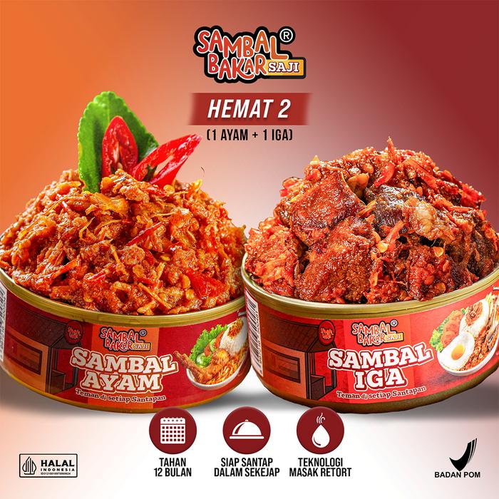 

Lalaa_Store Hemat 2 - Sambal Bakar Saji - Sambal Bakar Indonesia