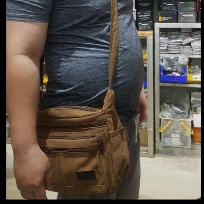 Ready tas selempang unisex untuk alat pancing tas peralatan pancing