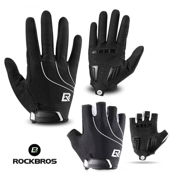 SARUNG TANGAN ROCKBROS S107-1 S107 GLOVE GLOVES HALF FINGER SEPEDA GYM