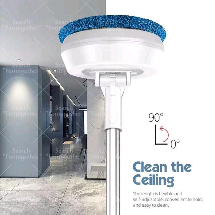 Robot Mini Pembersih Otomatis Listrik Serbaguna Alat Pel Lantai Kaca Dinding Jendela Plafon Cas