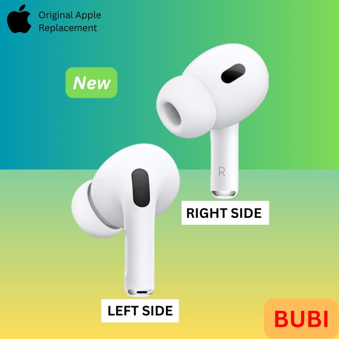 Airpods pro left / right original apple tag kiri / kanan New
