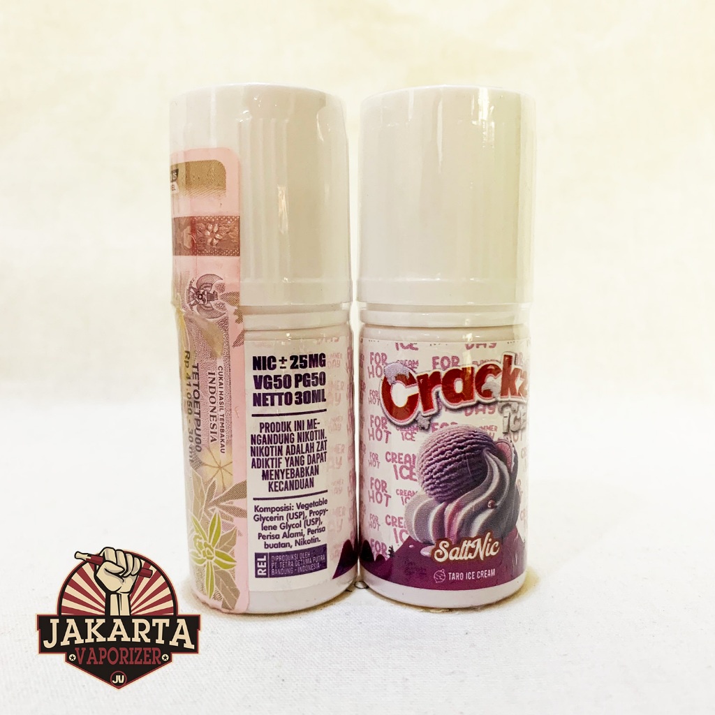 [SALT] CRACKZ ICE V6 TARO ICE CREAM SALTNIC 30ML 25MG BY TETRA