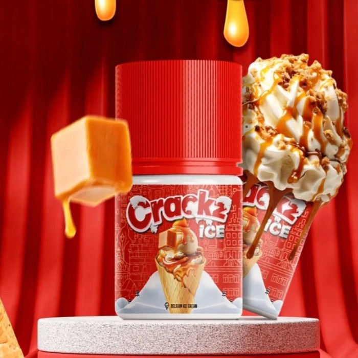 CRACKZ ICE V3 BELGIAN ICE CREAM 60ML 3MG 6MG BY TETRA X VAPEON
