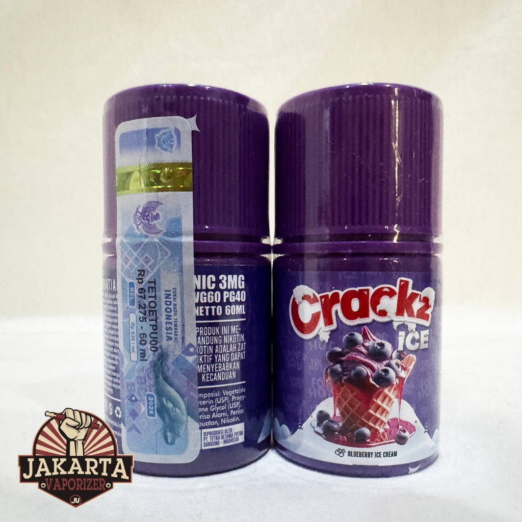 CRACKZ ICE V5 BLUEBERRY ICE CREAM 60ML 3MG 6MG BY VAPEON