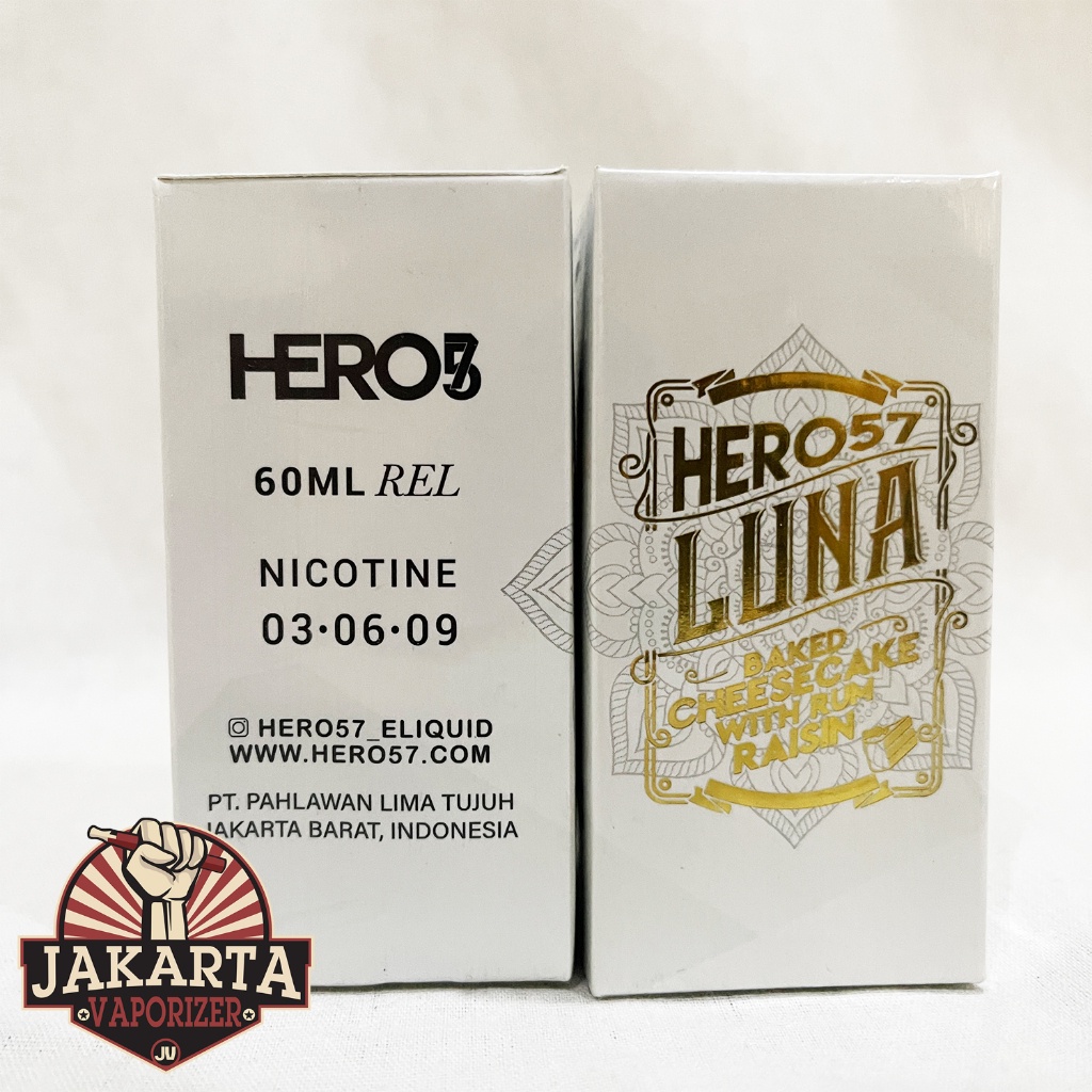 LUNA V3 BAKED CHEESECAKE WITH RUM RAISIN 60ML 3MG 6MG 9MG BY HERO57