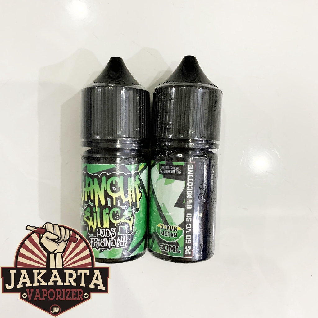 PODS FRIENDLY JANCUK EJUICE DURIAN MEDAN 30ML 0MG SALT