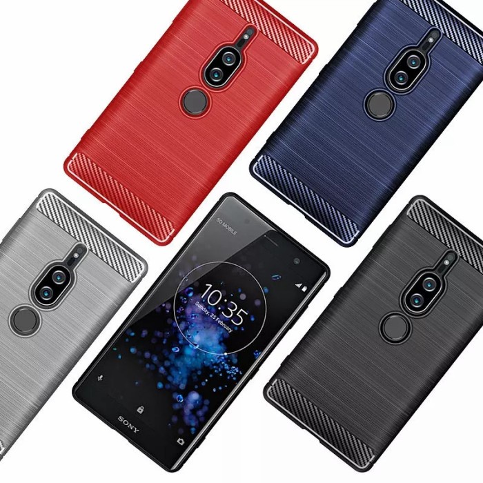 Case Sony Xperia XZ2 Premium Carbon Fiber H8166 H8116 SOV38 SO-04K