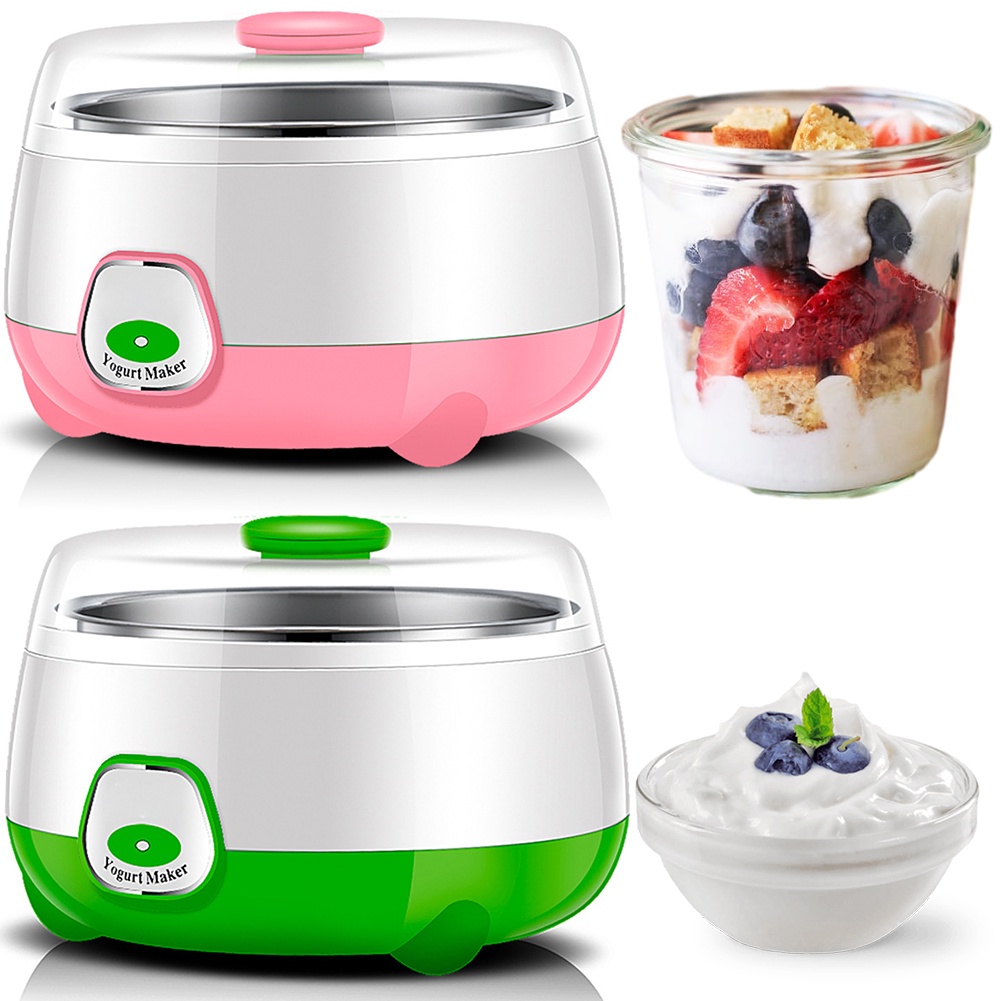 1L Yogurt Maker with Stainless Steel Container Automatic Yogurt Maker Electric Yogurt Maker for Home