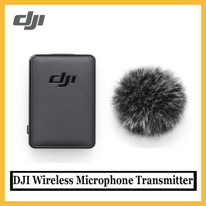 Original DJI Wireless Microphone Transmitter Sends audio signal wirelessly for convenient use for Po