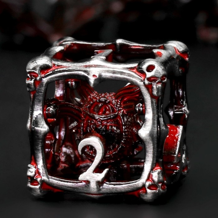 Beholder DND Dice Set Eye Monster Metal Dice ZHOORQI 7PC/Set