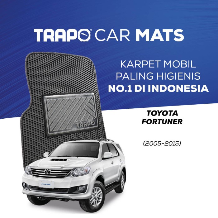 Karpet mobil Toyota Fortuner (2005-2015) Trapo + Bagasi