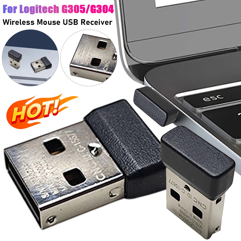 For Logitech G305/G304 Mouse Replacement Wireless USB Receiver Mice Receiver Adapter USB Dongle Plug