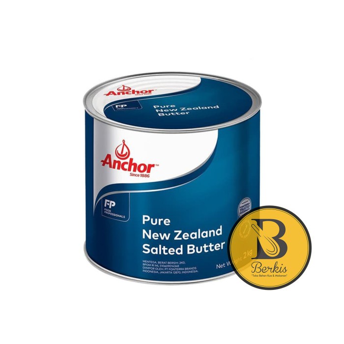 

Anchor Salted Pure Butter Kaleng 2 Kg Tin Tinned Mentega
