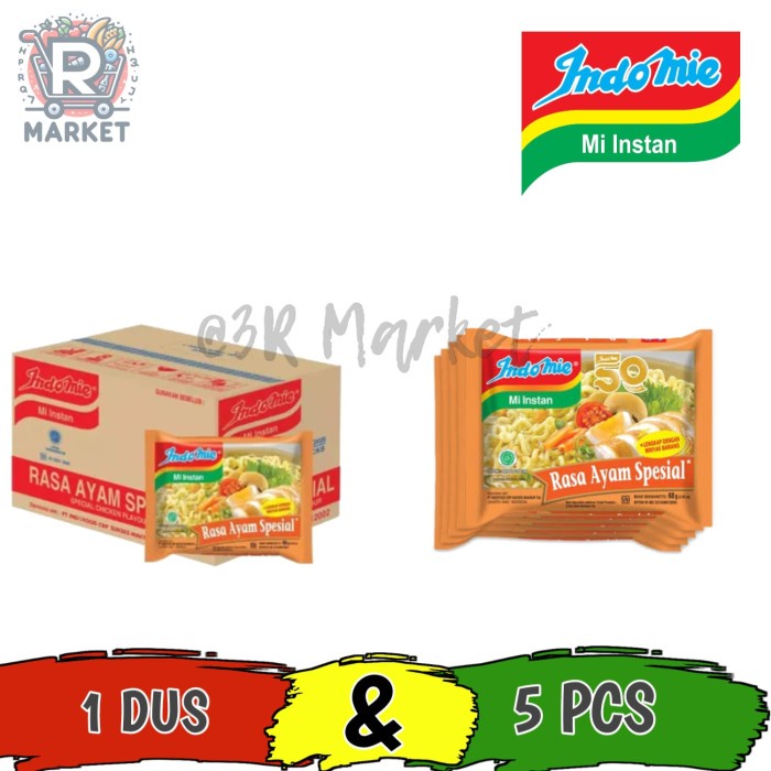 

Indomie Rasa Ayam Spesial 5 pcs / 1 Dus