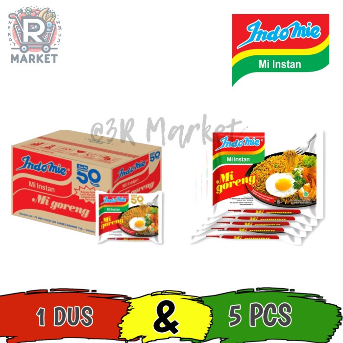 

Indomie Mi Goreng 5 pcs / 1 Dus
