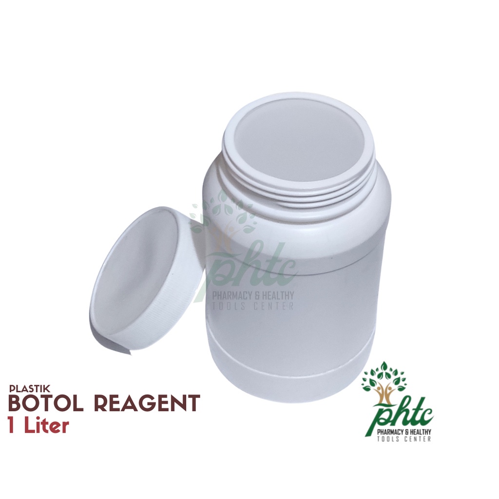 BOTOL PLASTIK REAGEN PUTIH 1 LITER HAPPY SHOPPING :)