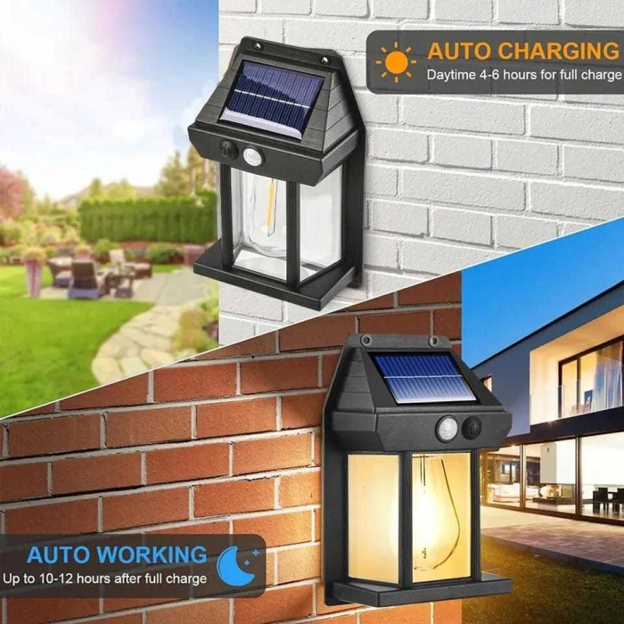 Goldenelectric Lampu Solar Panel / Lampu Dinding Tenaga Surya / Led Emergency / Lampu Dinding