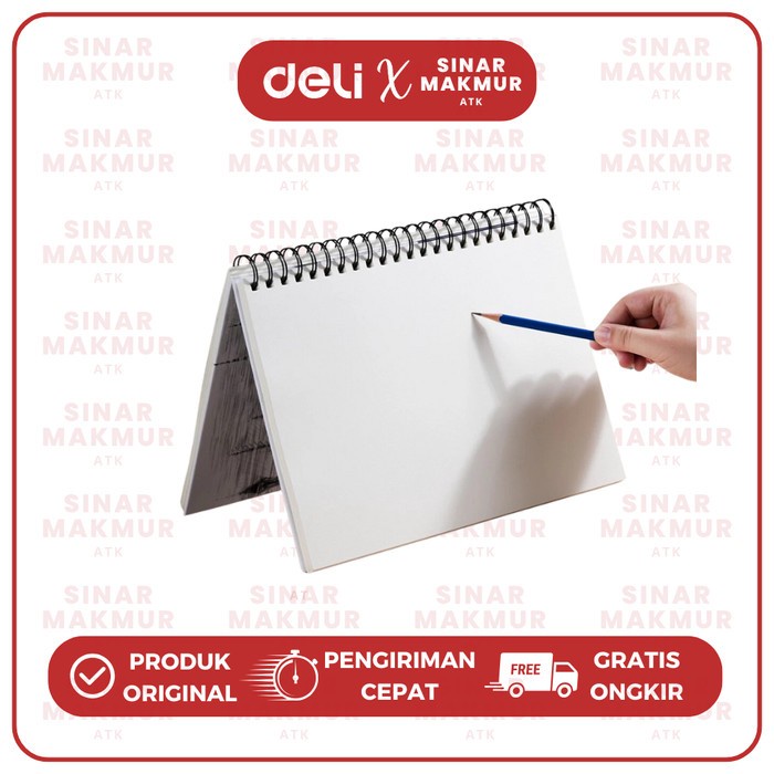 

TERBARU Sketch Book/Buku Sketsa/Buku Gambar A4 Horizontal/Vertikal 60 Lembar 160 Gsm Finenolo Deli