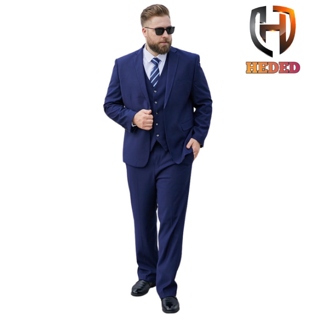 Stelan Jas Pria Big Size Jas & Celana Setelan Blazer Jumbo Jas Formal