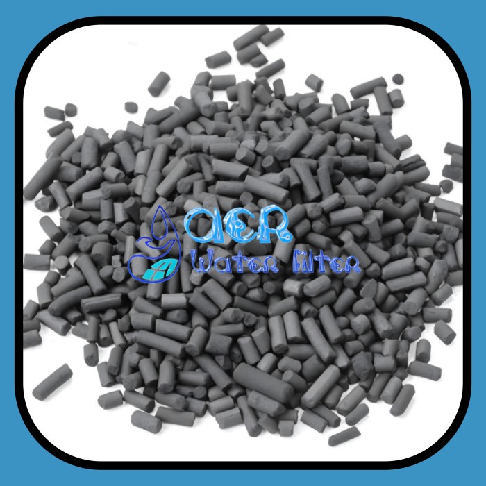 Karbon aktif pelet / karbon aktif stick / media filter air karbon aktif repacking