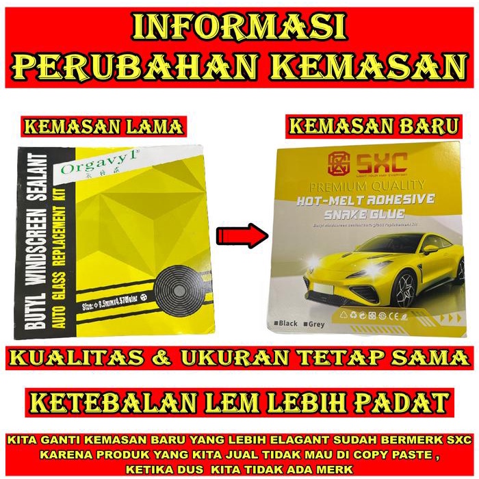 LEM HEADLAMP MOBIL MOTOR LEM SNAKE GLUE LEM MOBIL ORIGINAL OEM ORGAVYL UNTUK RETROFIT BI-XENON HID