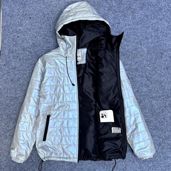 MTBS Mothbless Puffer Jaket Hologram Icon Waterproof Unisex -AmanahJaminan
