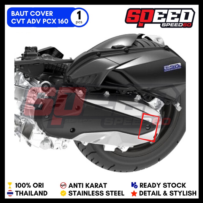 Probolt Baut Cover CVT Keong Honda PCX ADV 160 Stainless King Nut Th