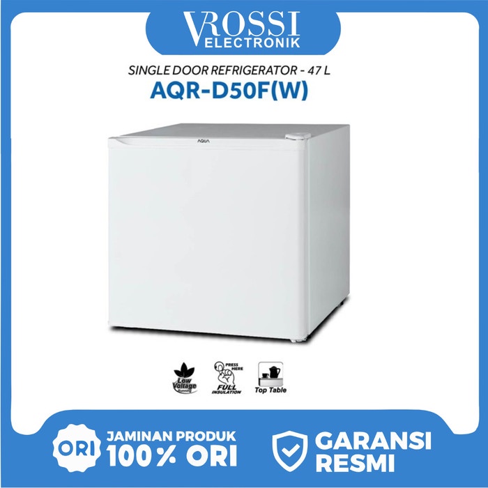 Aqua Japan Kulkas Portable Mini Bar AQR-D50F 47 Liter - Putih