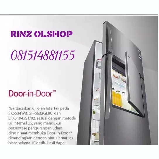 KULKAS LG GC-A 502 HLHU DOOR IN DOOR LINEAR SMART THINQ