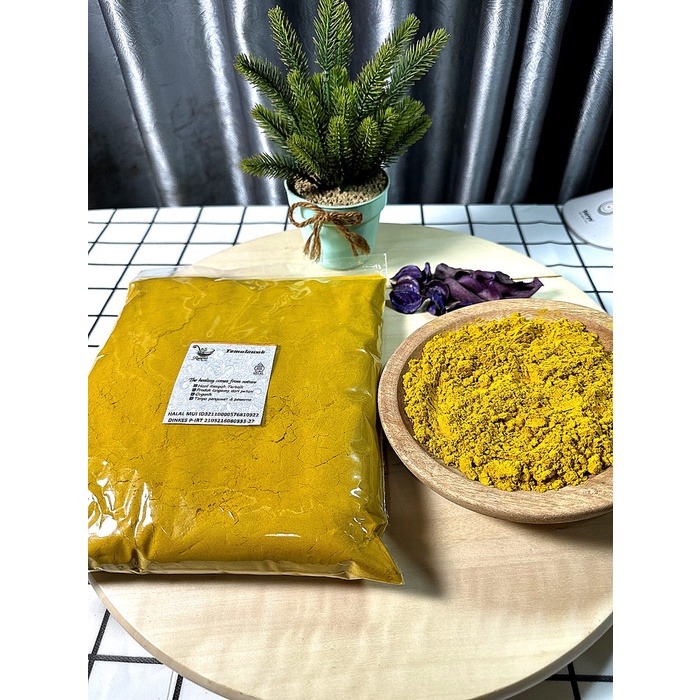

TERMURAH!! Serbuk Temulawak / Temulawak bubuk murni / jamu sari temulawak