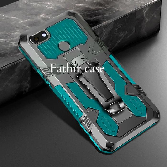 Najwa Gadget Xiaomi Redmi Note 5A - Note 5A Prime Case Robot Belt Clip Standing Cover Armor Case Hp